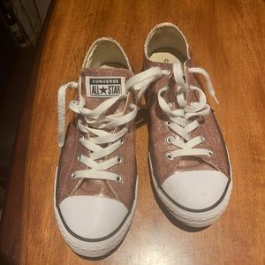Sparkling converse ladies size 7. Gently used